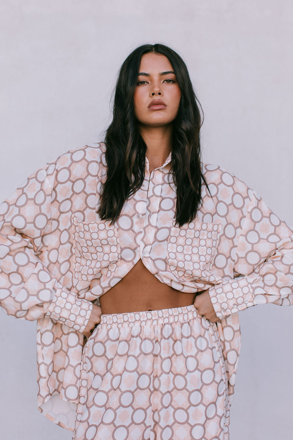 Pisces Shirt - Sienna Tile Print