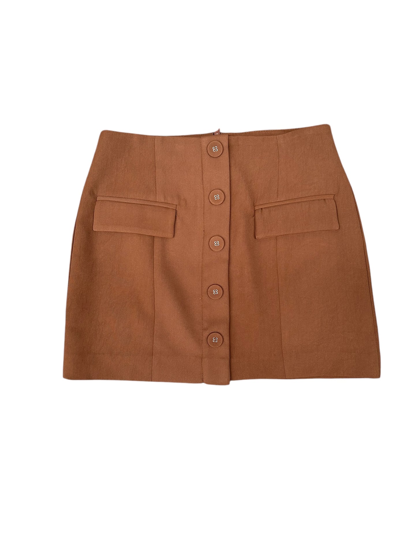 Haider Mini Skirt - Chocolate Brown