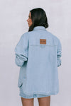 Ilou Denim Shirt - Light Wash Blue