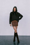 Zara Knit Jumper - Deep Chocolate Brown