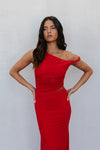 Karter Maxi Dress - Red Mesh